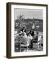 Dining Outside at Restaurant on Roof of Excelsior Hotel-Alfred Eisenstaedt-Framed Photographic Print