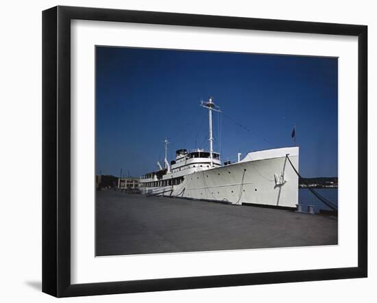 Dining Room aboard Presidential Yacht-null-Framed Photographic Print