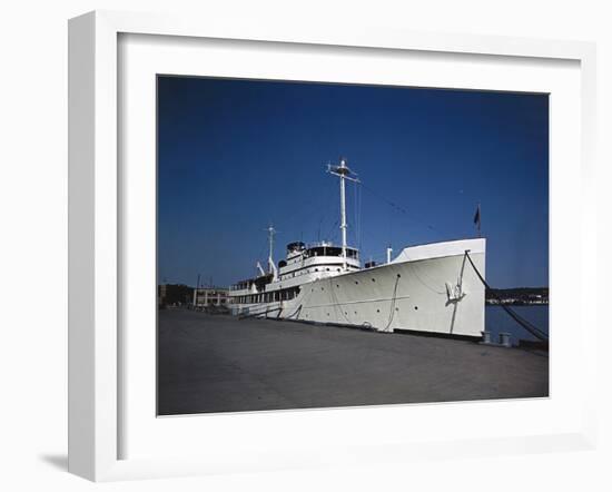 Dining Room aboard Presidential Yacht-null-Framed Photographic Print