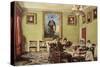 Dining Room at Langton Hall, Family at Breakfast, c.1832-3-Mary Ellen Best-Stretched Canvas