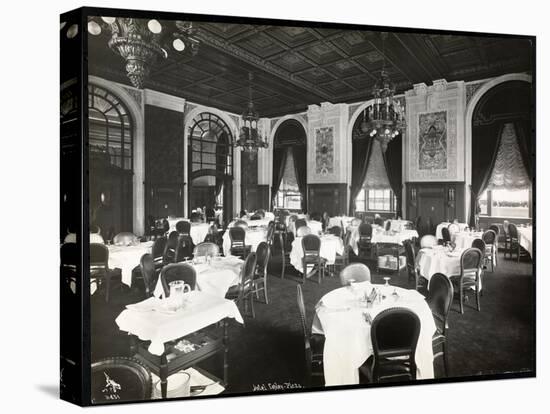 Dining Room at the Copley Plaza Hotel, Boston, 1912 or 1913-Byron Company-Stretched Canvas
