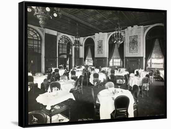 Dining Room at the Copley Plaza Hotel, Boston, 1912 or 1913-Byron Company-Framed Stretched Canvas