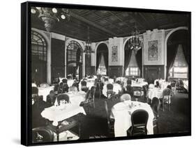 Dining Room at the Copley Plaza Hotel, Boston, 1912 or 1913-Byron Company-Framed Stretched Canvas