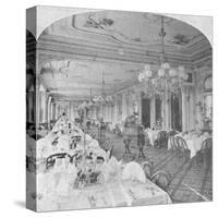 Dining Room, Baldwin Hotel, San Francisco, USA, Late 19th Century-Nesemann-Stretched Canvas