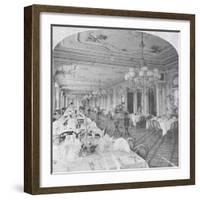 Dining Room, Baldwin Hotel, San Francisco, USA, Late 19th Century-Nesemann-Framed Giclee Print