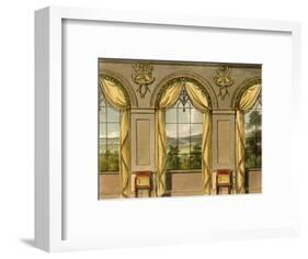 Dining Room Curtains-null-Framed Art Print