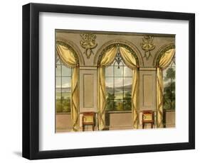Dining Room Curtains-null-Framed Art Print