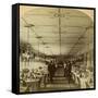 Dining Room, Grand Union Hotel, Saratoga, New York, Usa-BW Kilburn-Framed Stretched Canvas