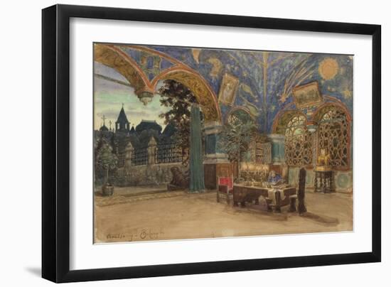 Dining Room of Prince Vasily Golitsyn, 1897-Appolinari Mikhaylovich Vasnetsov-Framed Giclee Print