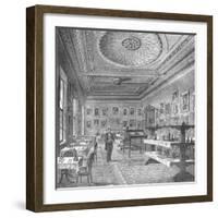 Dining Room of the Garrick Club, 1897-null-Framed Giclee Print