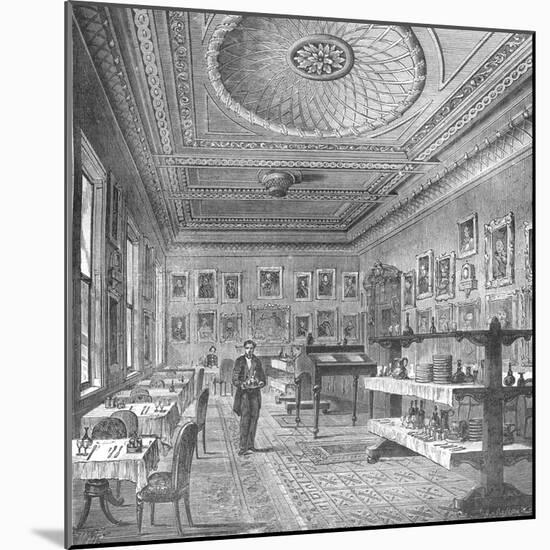 Dining Room of the Garrick Club, 1897-null-Mounted Giclee Print