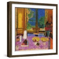 Dining Room On The Garden-Pierre Bonnard-Framed Giclee Print