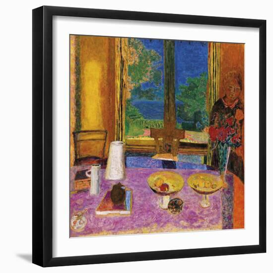 Dining Room On The Garden-Pierre Bonnard-Framed Giclee Print