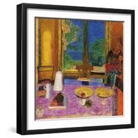 Dining Room On The Garden-Pierre Bonnard-Framed Giclee Print