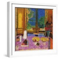 Dining Room On The Garden-Pierre Bonnard-Framed Giclee Print