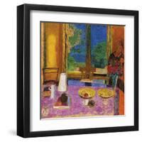 Dining Room On The Garden-Pierre Bonnard-Framed Giclee Print