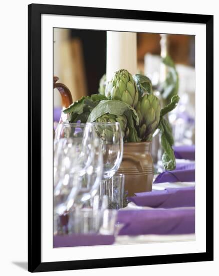 Dining Room Table, Clos Des Iles Chambres d'Hotes, Bed and Breakfast-Per Karlsson-Framed Photographic Print