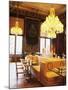 Dining Room with Black Crystal Chandelier, Le Cristal Room, Baccarat Restaurant, France-Per Karlsson-Mounted Photographic Print