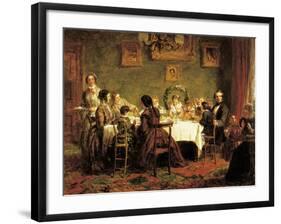 Dining Room-William Powell Frith-Framed Giclee Print