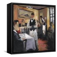 Dinner at Eight 1-Marc Taylor-Framed Stretched Canvas