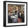 Dinner at Eight 1-Marc Taylor-Framed Art Print