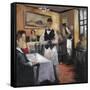Dinner at Eight 1-Marc Taylor-Framed Stretched Canvas