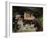 Dinner at Les Ambassadeurs, c.1882-Jean Béraud-Framed Giclee Print