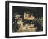 Dinner at Les Ambassadeurs-Jean Béraud-Framed Art Print