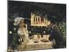 Dinner at Les Ambassadeurs-Jean Béraud-Mounted Art Print