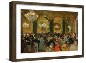 Dinner at the Ball, 1879, after Adolf Von Menzel (1815-1905)-Edgar Degas-Framed Giclee Print