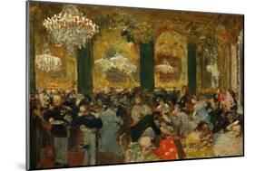 Dinner at the Ball, 1879, after Adolf Von Menzel (1815-1905)-Edgar Degas-Mounted Giclee Print