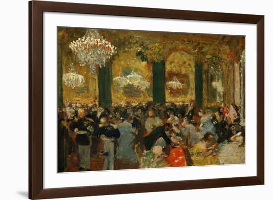 Dinner at the Ball, 1879, after Adolf Von Menzel (1815-1905)-Edgar Degas-Framed Giclee Print