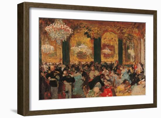 Dinner at the Ball-Edgar Degas-Framed Art Print