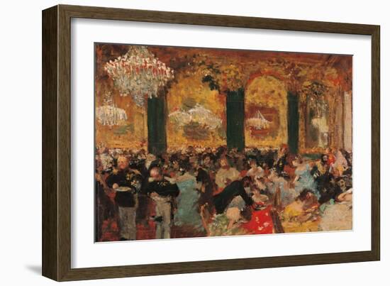 Dinner at the Ball-Edgar Degas-Framed Giclee Print