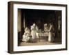 Dinner at the Hospice of Beaune, France, Late 19Th/Early 20th Century-Claude Joseph Bail-Framed Giclee Print