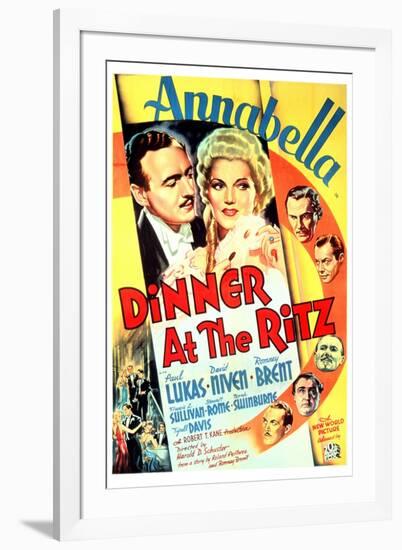 Dinner at the Ritz, David Niven, Annabella, 1937-null-Framed Photo