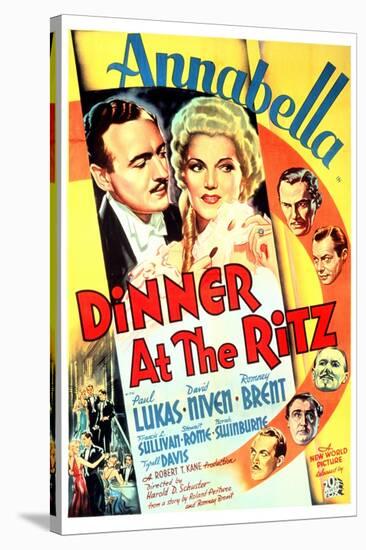 Dinner at the Ritz, David Niven, Annabella, 1937-null-Stretched Canvas