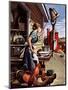 "Dinner Bell," October 21, 1944-Stevan Dohanos-Mounted Giclee Print