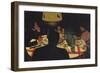 Dinner by Lamplight, 1899-Félix Vallotton-Framed Giclee Print