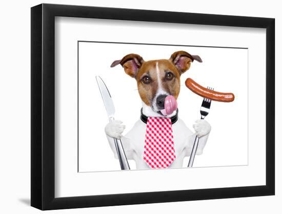 Dinner Dog-Javier Brosch-Framed Photographic Print