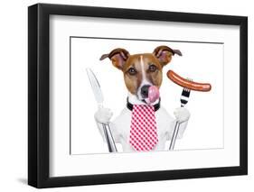 Dinner Dog-Javier Brosch-Framed Photographic Print