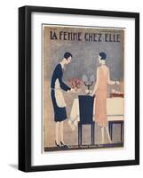 Dinner Dress 1929-null-Framed Art Print