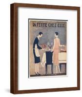 Dinner Dress 1929-null-Framed Art Print