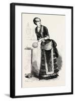 Dinner Dress Front, Fashion, 1882-null-Framed Giclee Print