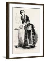 Dinner Dress Front, Fashion, 1882-null-Framed Giclee Print