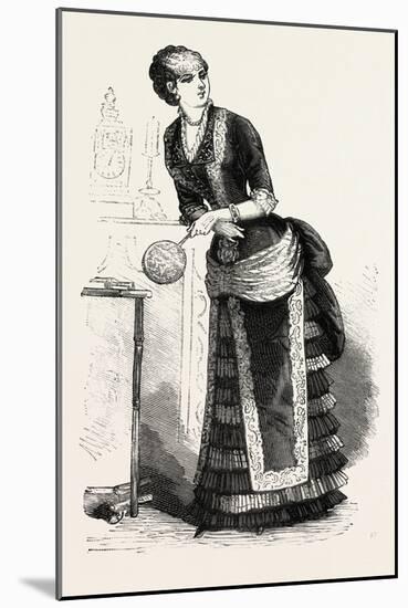 Dinner Dress Front, Fashion, 1882-null-Mounted Giclee Print