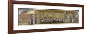 Dinner for Threshers, c.1934-Grant Wood-Framed Art Print