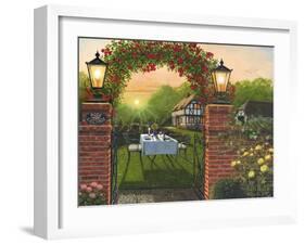 Dinner for Two - Rose Cottage-Richard Harpum-Framed Art Print