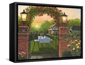 Dinner for Two - Rose Cottage-Richard Harpum-Framed Stretched Canvas