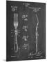 Dinner Fork Patent-null-Mounted Art Print